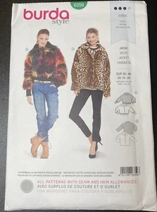 NEW Burda Pattern 6359 Misses' Fur Coats Size US 10-20,EUR 36-46 - Bild 1 von 2