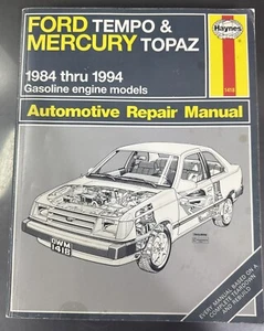 Haynes Ford Tempo & Mercury Topaz Manual | 1418 | 1984-1994 | Used - Picture 1 of 4
