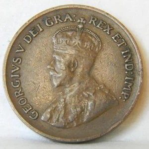CANADA George V 1932 bronze Cent small cent; attractive XF+ brown - Picture 1 of 2