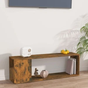 TV Cabinet Smoked Oak 100x24x32 cm Engineered Wood - Picture 1 of 8