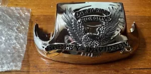 Harley-Davidson Fender Tip NIP Live to Ride Eagle Motorcycle Biker 1979+ Chrome - Picture 1 of 17
