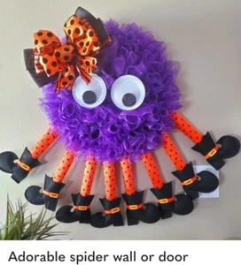 Halloween Wall Or Door Decor Adorable Spider - Picture 1 of 1