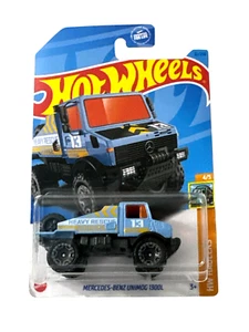 Hot Wheels HW Haulers Mercedes-Benz UNIMOG 1300L in Blue #4/5 or #61/250 - Picture 1 of 4