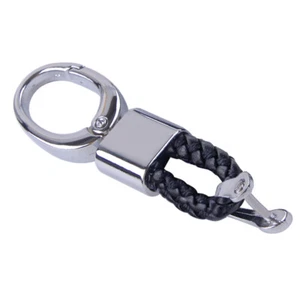 Llavero Cuerda Trenzada Negro Anillo Hebilla Llavero Soporte para Llavero Coche Nuevo - Imagen 1 de 4