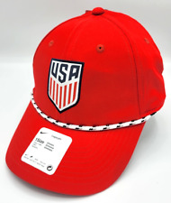Nike Legacy91 Team USA Adjustable Red Hat World Cup Football Golf Rope Hat