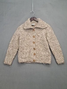 Mohair Strickjacke Damen Medium Irland Wolljacke beige Avoca Handweber - Bild 1 von 7