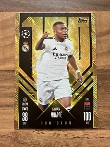 Scheda Calcio Kylian Mbappe 100 Club Topps Match Attax 24/25 476 - Foto 1 di 4