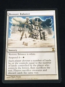 MTG Restore Balance Time Spiral  - Picture 1 of 2