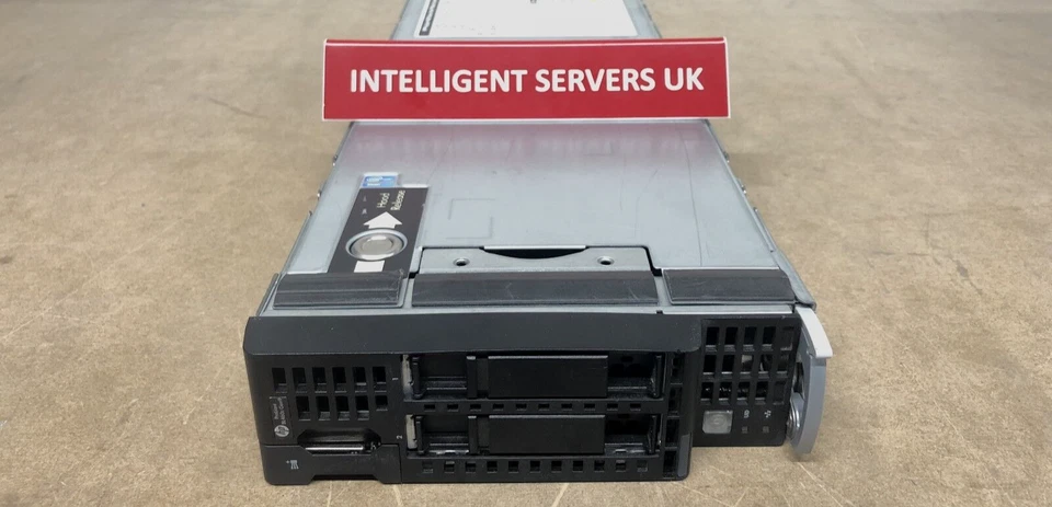 HP BL460c Gen9 V3 2x E5-2683v3 256GB P244br/1GB 12GB 1x 10GB 536FLB Blade Server - Image 1 of 1