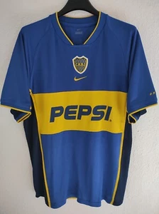 BOCA JUNIORS 2002-2003 Pepsi camiseta shirt trikot maillot maglia L - Picture 1 of 4