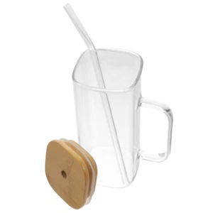 Portable Heat-resistant Clear Travel Straw Cup Daily Use Water Cup Travel - Picture 1 of 12
