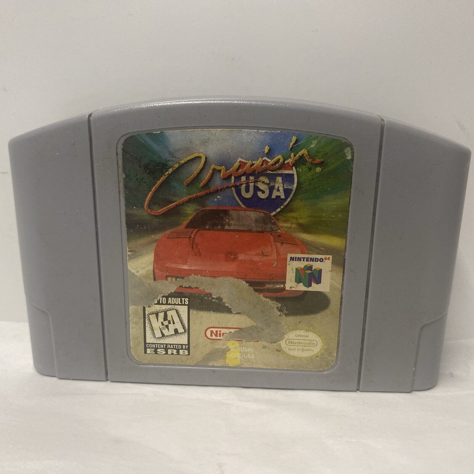Cruis'n USA (Nintendo 64, 1996) Authentic Cart Only Worn Labels Tested & Works