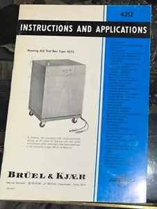 Bruel & Kjaer MANUAL INSTRUCTIONS 4212 English ORIGINAL - Picture 1 of 1