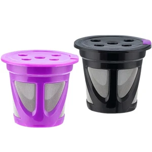 2 Stück Nachfüllbare Kaffeepad Kapseln Kaffeefilter Zubehör für Kaffeestation - Bild 1 von 12