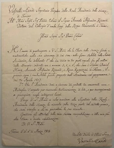 TORINO REALE ACCADEMIA DELLE SCIENZE PREMIO MEMORIE COMBUSTIBILI FOSSILI 1818 - Picture 1 of 6