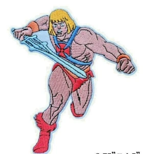 Masters of the Universe, gestickter Aufnäher "He-Man Attacks" - Neu - Bild 1 von 4