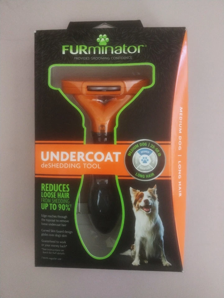 Herramienta de deshedding FURminator Undercoat, perro MEDIANO, pelo largo - UPC: 811794929145 Foto 1 de 1