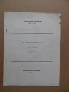 1960 ICC Railroad Accident Report 3904 Texas and New Orleans Railroad Sugarland - Picture 1 of 4