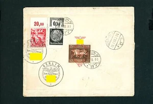 Bloque 10 Del Imperio Alemán Franqueo Mixto - Carta Urgente Berlín 1938 - Imagen 1 de 2