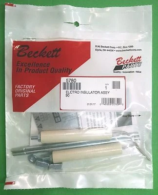 BECKETT Oil Burner Electrode Insulator Kit 5780 & T501 gauge for AF AFG AR SF SR - Image 1 of 3