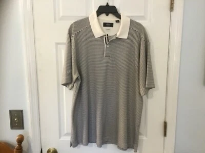 CALLAWAY GOLF POLO SHIRT Mens XL STRIPED X-Series C-Tech Quick Dry Moisture Wick - Image 1 of 3