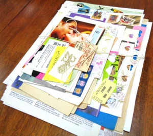 Scrap Booking Pack 75+ pieces Junk Journal Ephemera Stamps Vintage Retro Modern - Picture 1 of 10