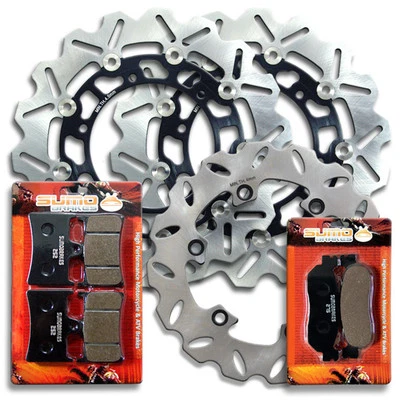 Rotor de disco de freno Yamaha F+R + pastillas YZF 600 R (R6) [1999-2002] YZF R1 [2002-2003] Foto 1 de 4