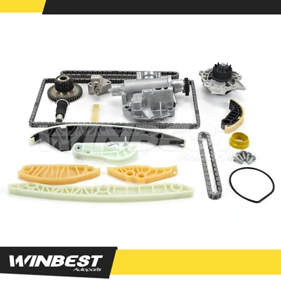 Kit de cadena de distribución bomba de agua de aceite compatible con Audi A4 A5 A6 Q5 2012 2,0 L turboalimentado nuevo Foto 1 de 4