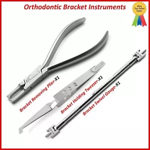 Kieferorthopädische Halterung entfernen Zange bewegliches Messgerät Reverse Action Pinzette Set - Bild 1 von 10