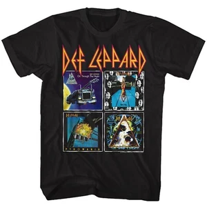 DEF LEPPARD - CD COVERS 80'S ALBUMS Official SHIRT XL New hysteria pyromania - Imagen 1 de 2