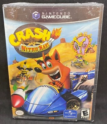 Crash Nitro Kart (2003, Nintendo Gamecube) New Sealed 3-Sided Seam NTSC USA - Image 1 of 4