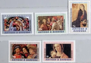 ANTIGUA BARBUDA 2002 3832-36 Block 552 Italian Paintings Weihnachten Christmas** - Bild 1 von 2