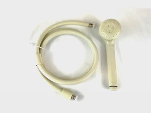 RV Camper Trailer 60" Shower Hose With  Adjustable Stream Head (Off White) - Picture 1 of 2