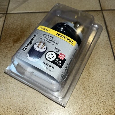 Cerradura giratoria 20A, Legrand Pass & Seymour L1420PCCV3 grado industrial. Nema L14-20P Foto 1 de 4