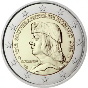2012 Monaco 2 € euros commemorative Lucien I Grimaldi - Picture 1 of 1