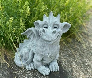 Figurine en pierre grand dragon Cristiano Frostfest figurine de jardin fonte de pierre dragon - Photo 1/5