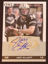 2010 SAGE HIT JOEY ELLIOTT #A26 ROOKIE RC AUTOGRAPH AUTO PURDUE BOILERMAKERS 