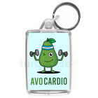 Avocado Keyring Funny Cardio Joke Gift Key Fob Keychain | Medium Size