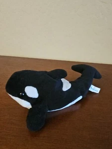 Sea World KILLER WHALE ORCA 9" Bolsa de frijoles Peluche Animal de Peluche - Imagen 1 de 3