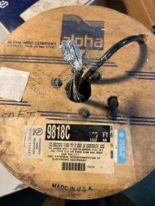Alpha 9818C 250 Feet,Twinaxial Cable, 20 Awg. 100 Ohms, Non Plenum, - Picture 1 of 2