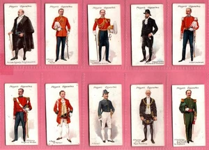 PLAYERS: Ceremonial & Court Dress 1911 Full Set 25 Cigarette Cards - Picture 1 of 6