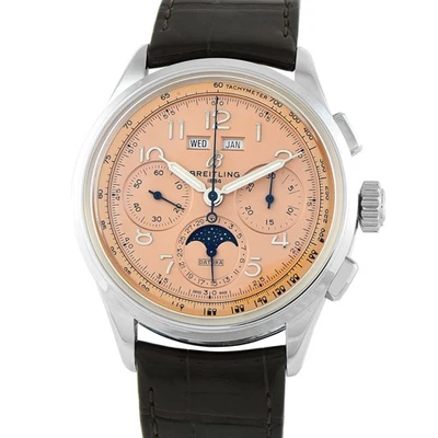 Breitling Premier B25 Datora 42 Copper Dial Steel Watch AB2510201K1P1 - Image 1 of 4