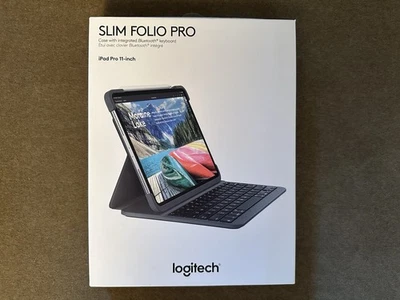 Logitech Slim Folio Pro - Bluetooth Keyboard Case For 11” iPad Pro - Image 1 of 4