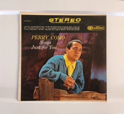Vtg 1958 Perry Como "Sings Just For You" 12" Vinyl Record Album - Image 1 of 4