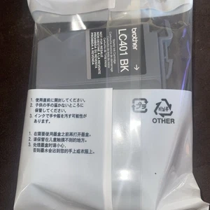 Brother Genuine LC401BK Standard Yield Black Ink Cartridge NEW - Picture 1 of 2
