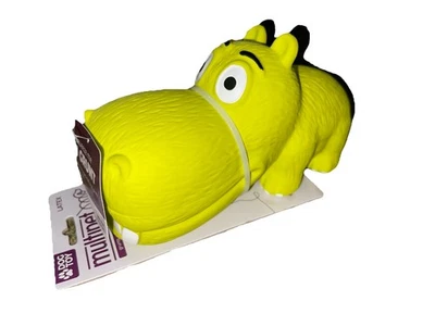 Multipet Hippopotamus Latex Hippo That Grunts 8 inch Dog Toy - Image 1 of 3
