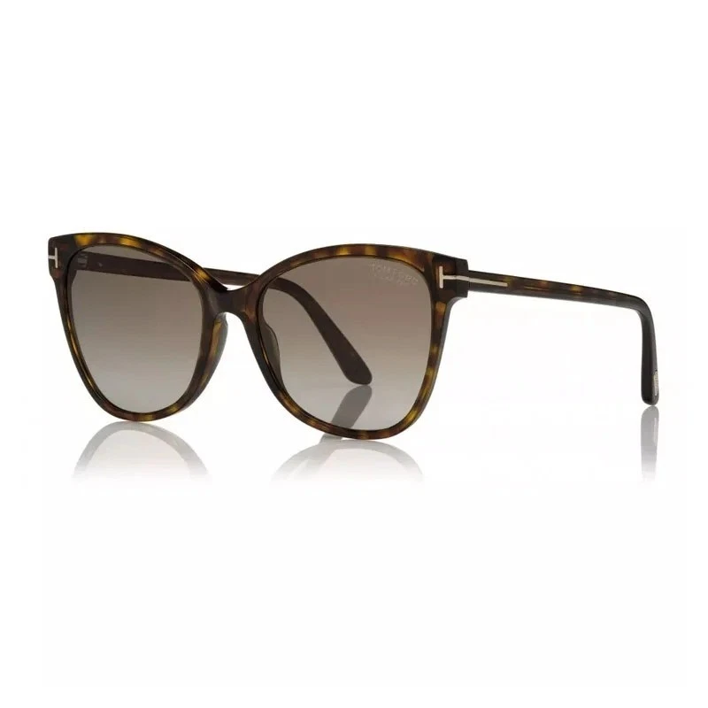 Tom Ford Ft0844 Ani Sunglasses Shiny Classic Dark Havana 58mm & Authentic