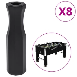 8 Kickergriffe schwarz für Tischfußball Stangen 16 mm Ersatz Handgriffe - Bild 1 von 11
