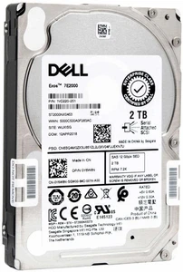 Hard Drive Dell 2TB 7.2K SAS 12G 2.5 512n 128MB Self Encrypting Drive Y6W8N - Picture 1 of 1