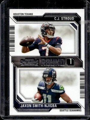 2023 Contenders CJ Stroud Jaxon Smith-Njigba Round Numbers Rookie RC #4 - Image 1 of 2